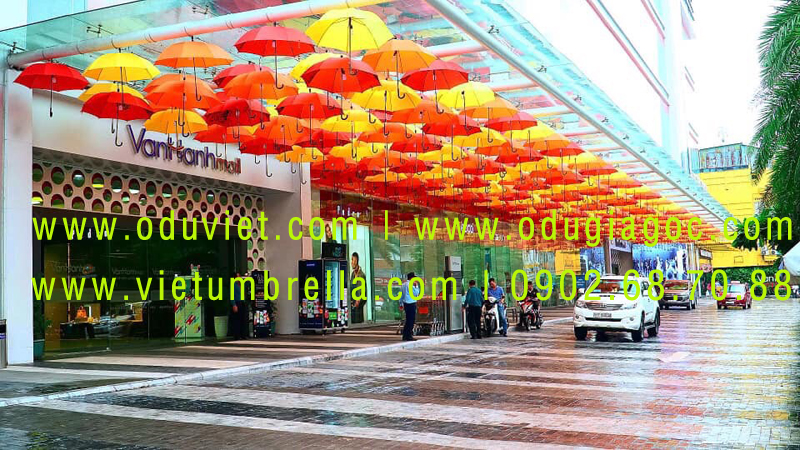 xưởng sản xuất ô dù cầm tay in logo quảng cáo